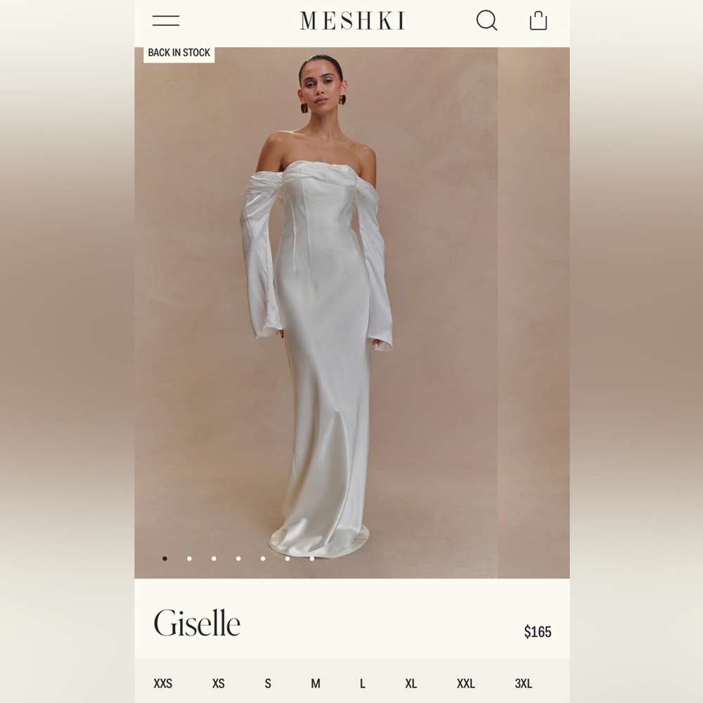 Meshki Giselle satin maxi dress